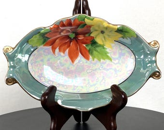 Cuenco pequeño con diseño floral y lustre de Noritake, estilo vintage