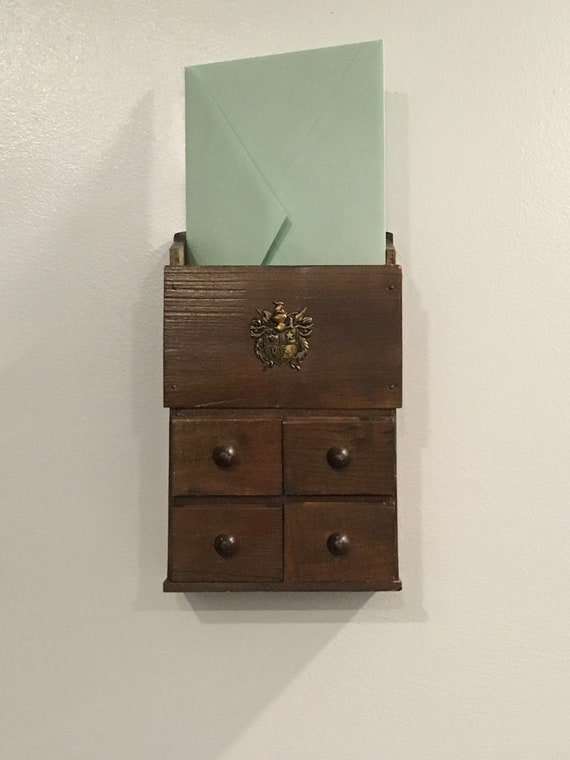 Lobeco Japan Wooden Wall Bill Key Mail Organizer With Image 0