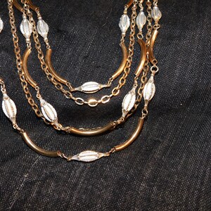 Unusual Vintage Multi-Strand Choker Necklace