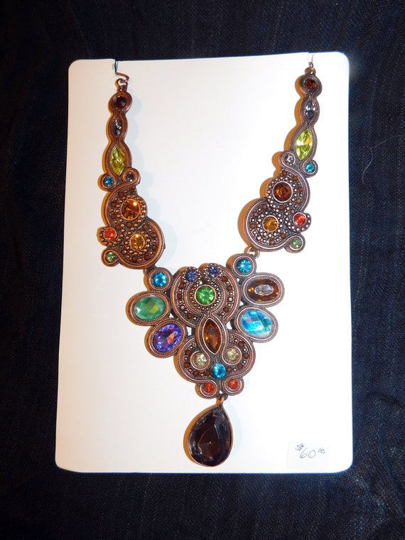Baroque Mid-Century Statement Necklace