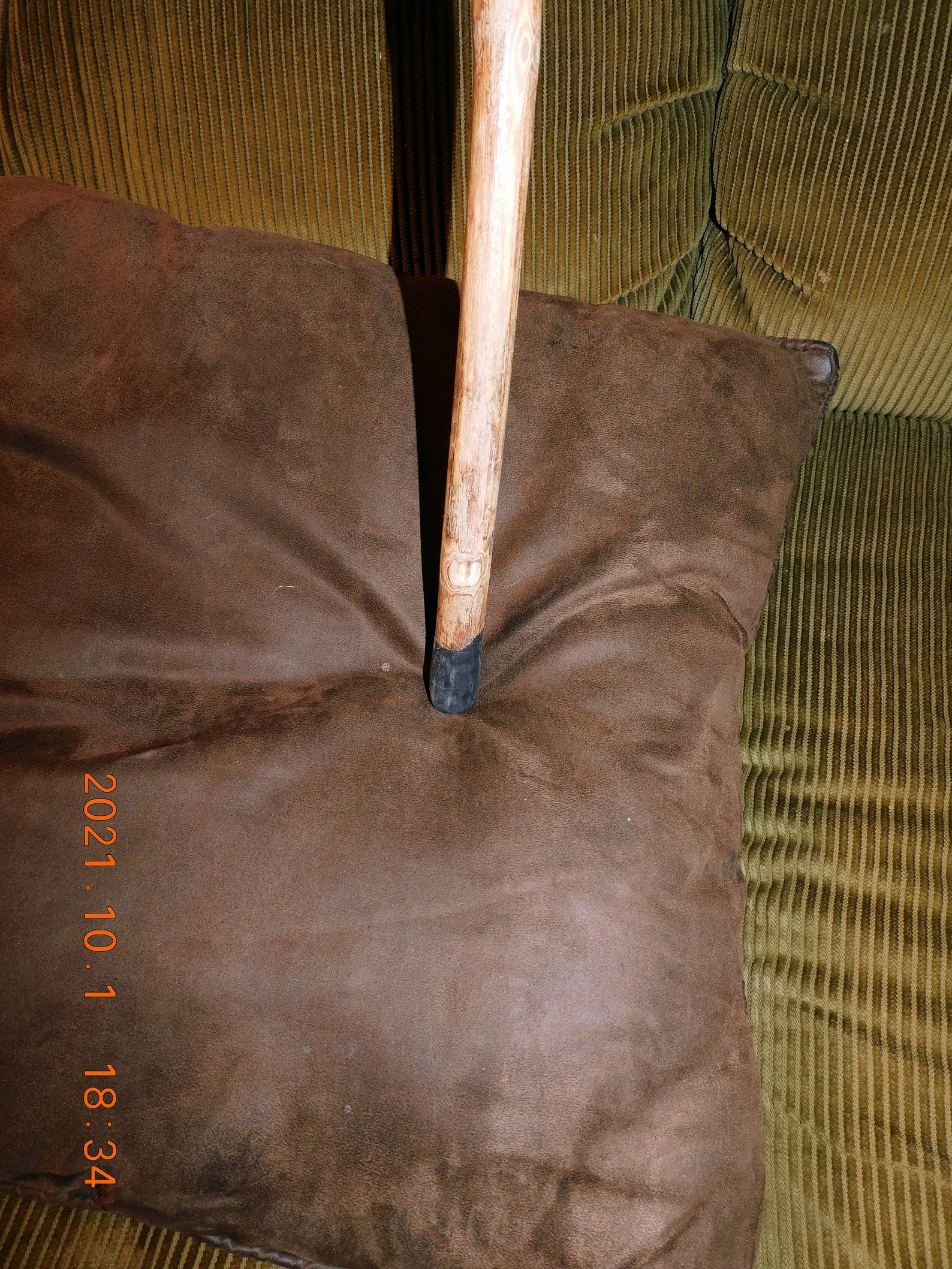 Curved Handle Walking Stick Etsy