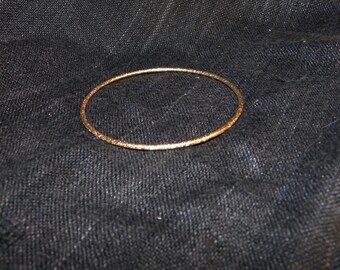 Brushed Gold Tone Bangle Bracelet