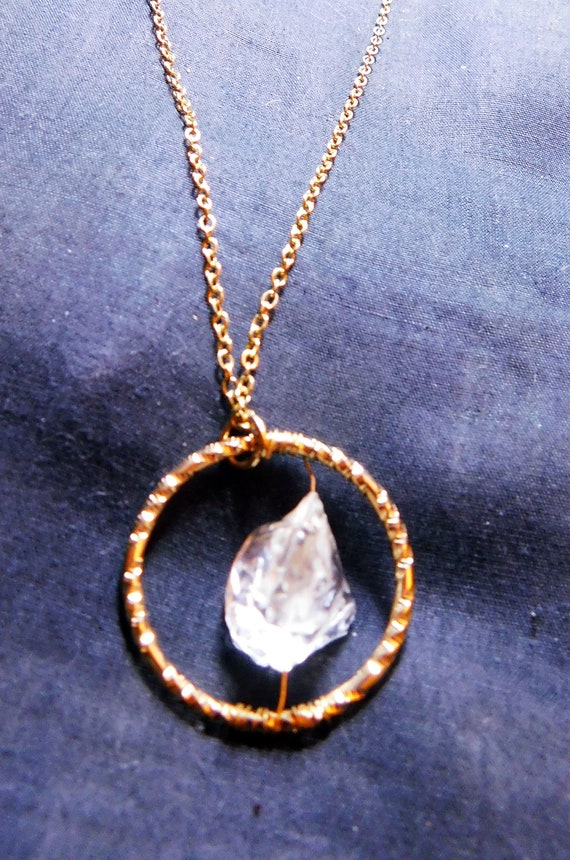 Floating Crystal Pendant Necklace