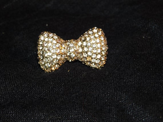 Vintage Bowtie Two-Finger Ring - image 1