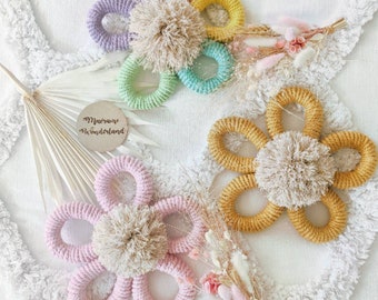 Macrame Flower Wall Hanging / Macrame Blossom / Boho Flower / Macrame Daisy - Macrame Wonderland Blooms