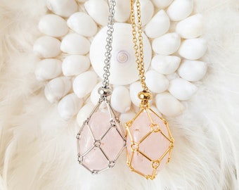 Interchangeable Crystal Necklace - Gold and Silver