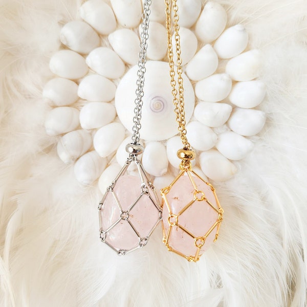 Interchangeable Crystal Necklace - Gold and Silver