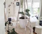 Macrame hanging shelf Macramè shelf Macramè hanging decor Hanging Shelf Macramè plant hanger Macramè plant holder