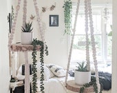 Shelf Macrame Hanging Shelf Macrame Shelf Macrame Floating Shelf Macrame Plant Hanger Macrame Plant Holder Hanging Planter