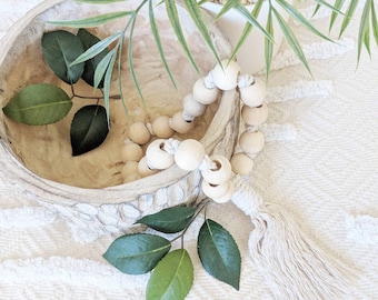 Natürliche Perlen Quaste / Perlen Quaste / Makramee Quaste / Handgemachte Quaste