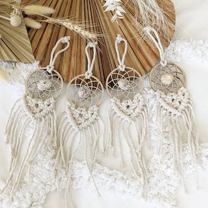 Mini Macrame Dreamcatcher / Dreamcatcher / Macrame Wall Hanging / Rear view Mirror Dreamcatcher