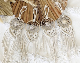 Mini Macrame Dreamcatcher / Dreamcatcher / Macrame Wall Hanging / Rear view Mirror Dreamcatcher