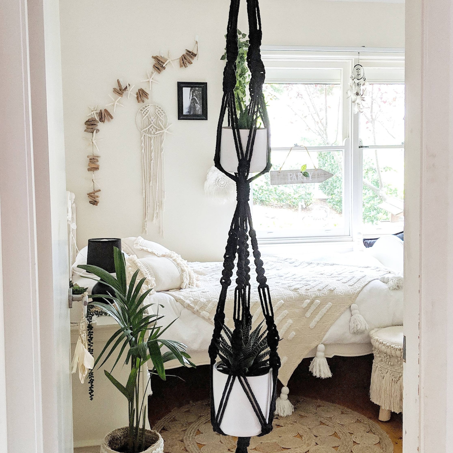 Macrame Plant Hanger / Double Macrame Plant Hanger / Double | Etsy