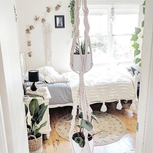Macrame Plant Hanger/ Double Macrame Plant Hanger / Double Plant Hanger/ Double Plant Holder / Double Hanging Planter
