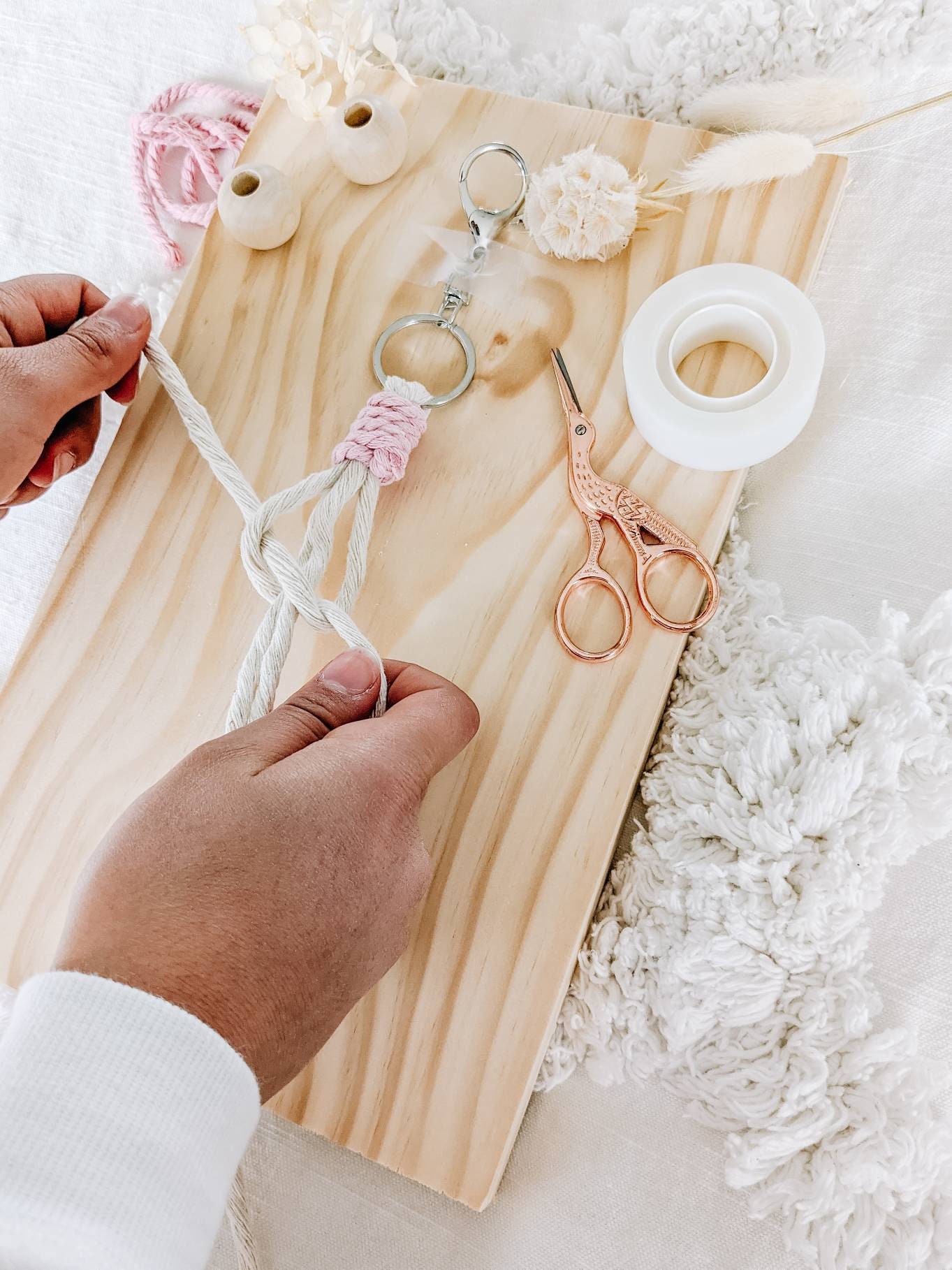 DIY Macrame Keyring/keychain Kit / DIY Macrame Kit / Kids Etsy Australia