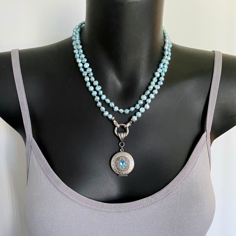 freshwater pearl necklace etsy