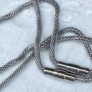 Mesh 3mm stainless steel chain: everyday jewellery, anti tarnish jewellery