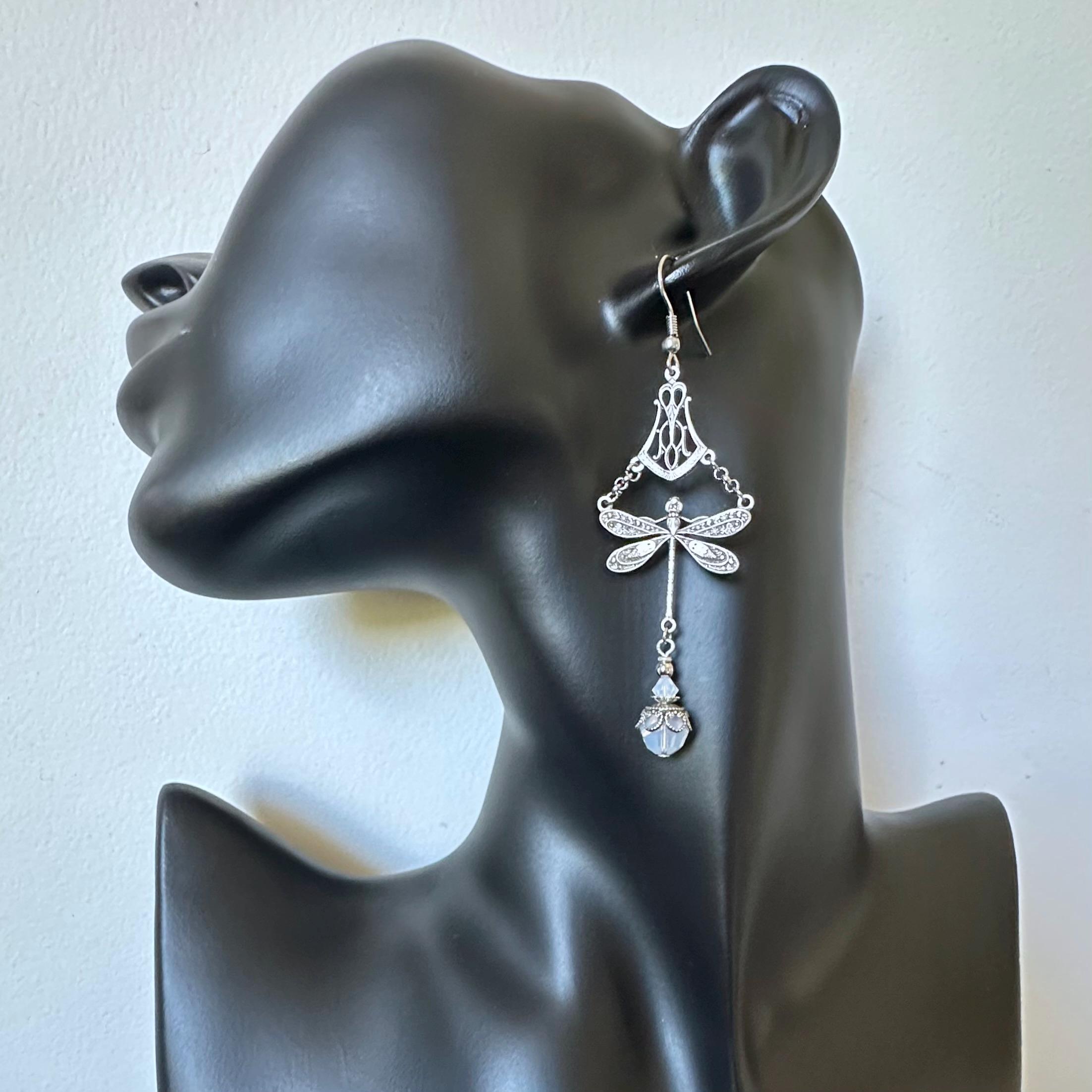 Ciondolo con spilla in pietra preziosa citrino dorato con libellula in argento sterling 925, bellissime ali in filigrana, due usi per un prezzo, spedizione GRATUITA N66 - Italia