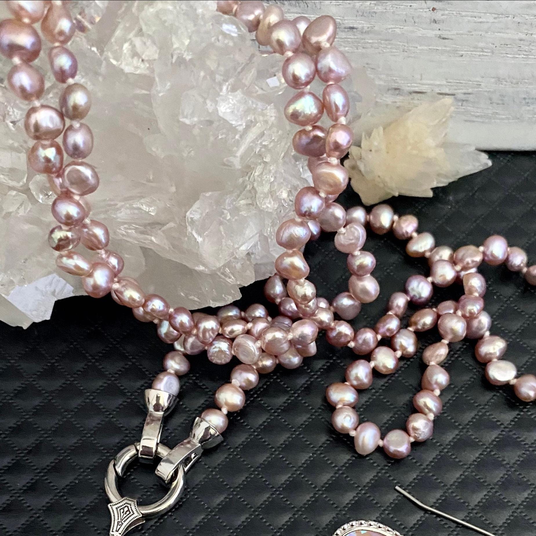 アクセサリー HK ミキモト アコヤパール 7mm 5.2mm ネックレス 39cm K14YG