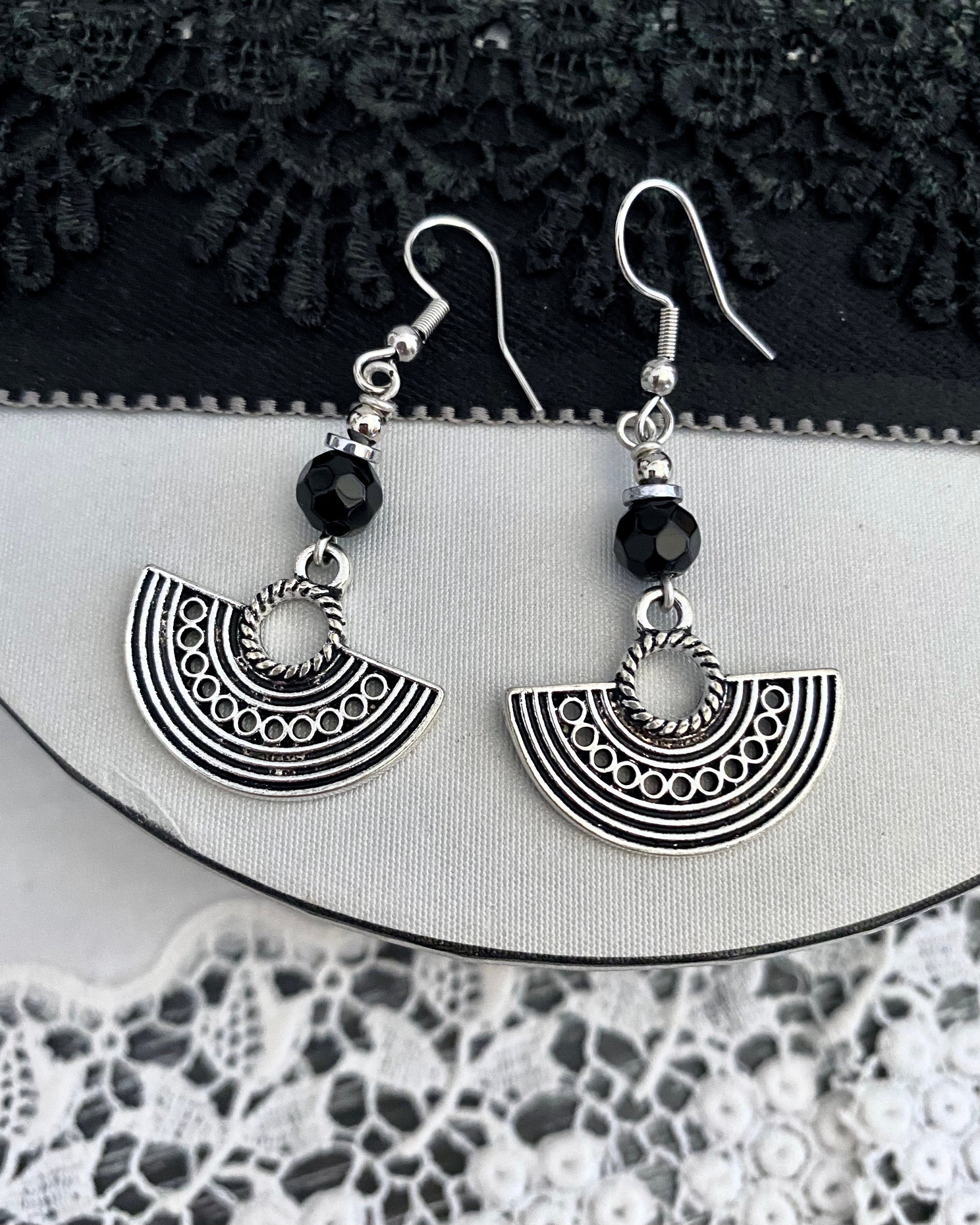 Boucles d'oreilles pendantes en argent à tige simple pour femme