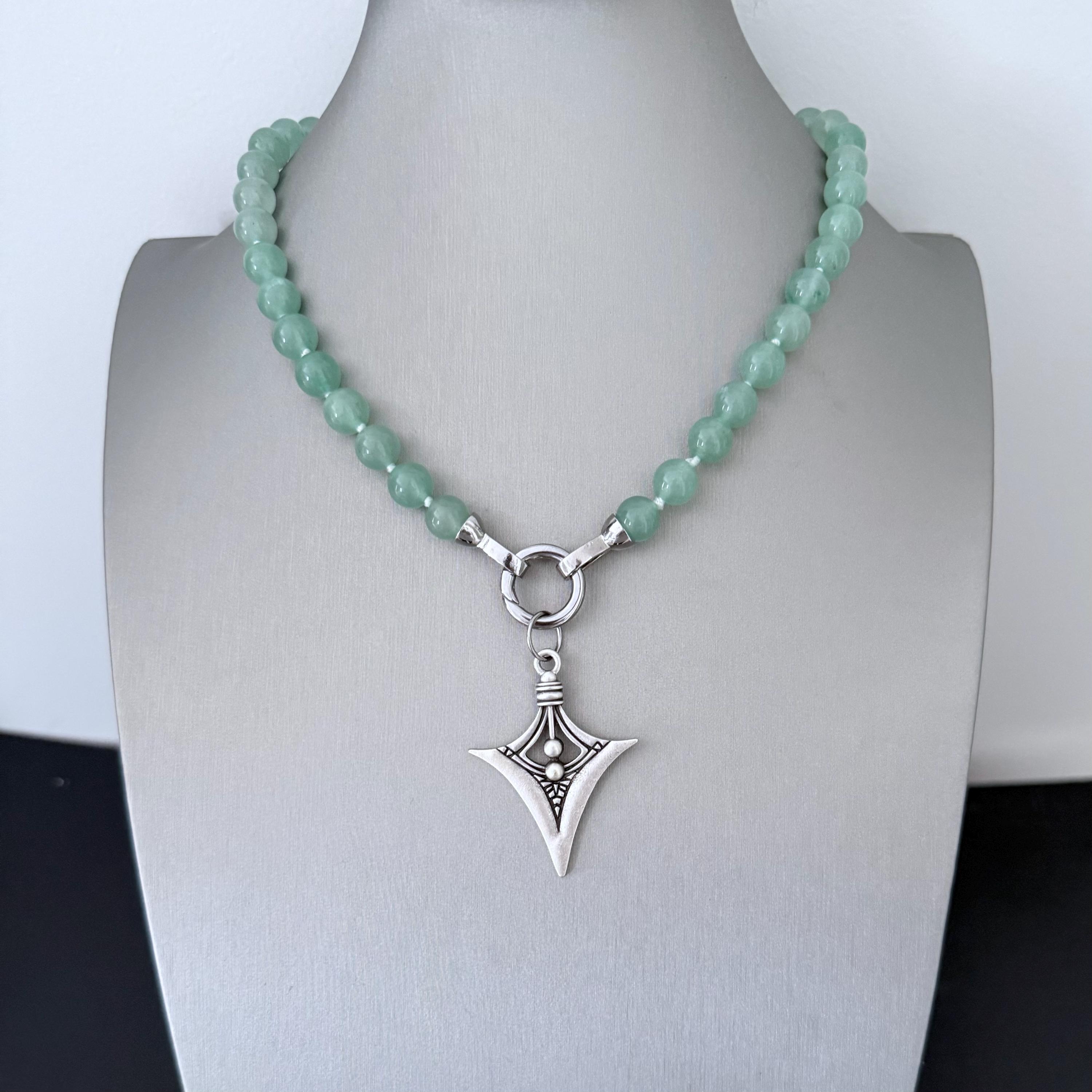 Collana Argento Avventurina Rossa - Etna Pellet