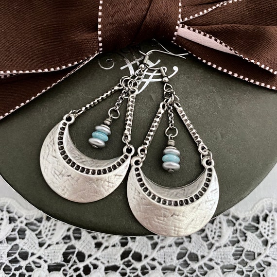 Orecchini pendenti a forma di mezzaluna con asta geometrica viola in acrilico, sole celeste, boho, gioielli stravaganti, regalo per lei - Italia