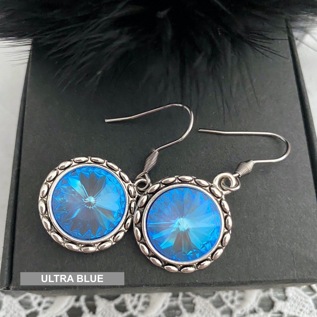ULTRA BLUE Crystal Earring/blue Crystal Earring/crystal Etsy Denmark