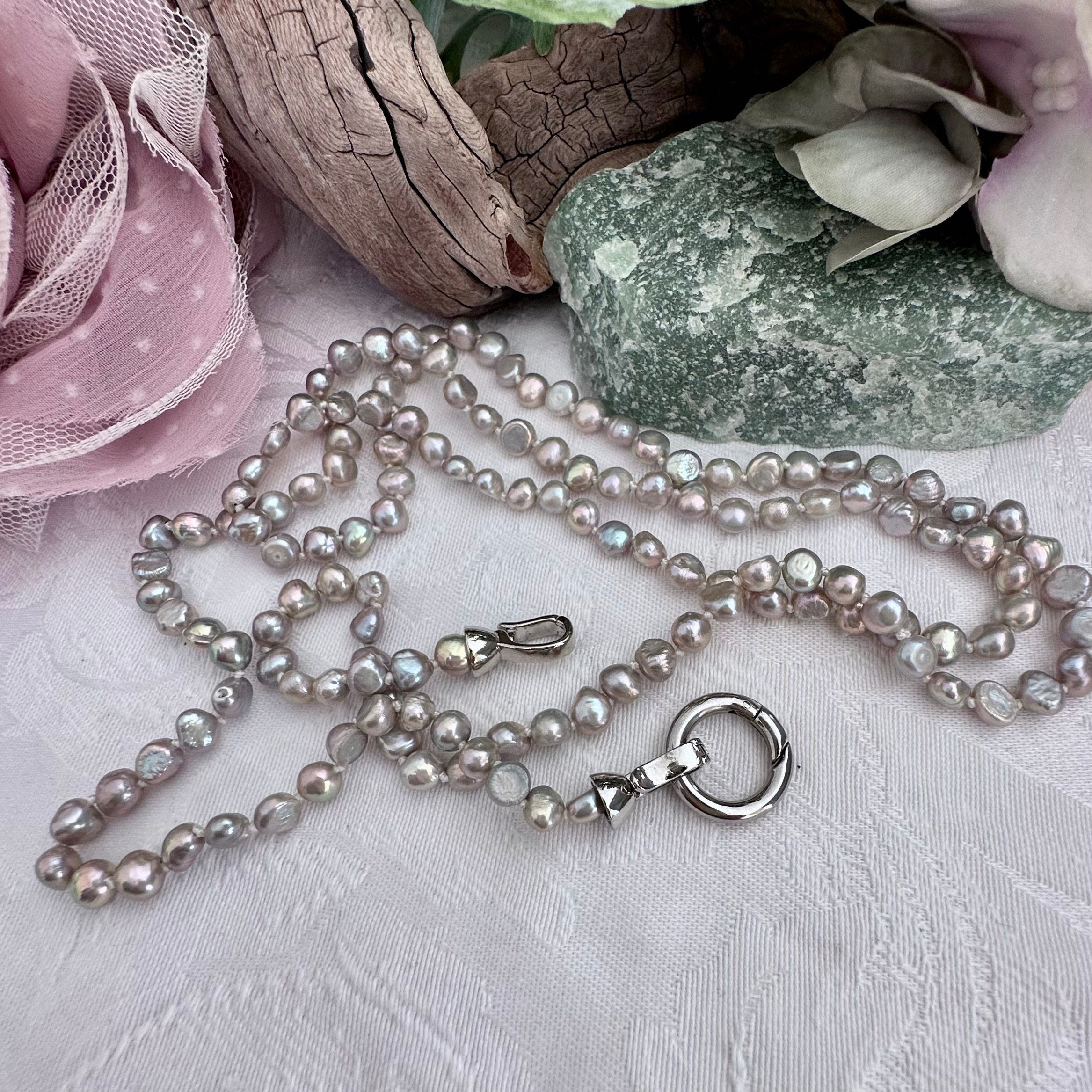 Gray store pearl jewelry