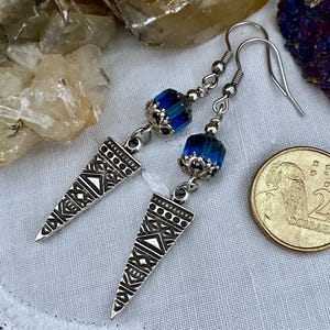Pfeil Spitze Silber Tropfen Ohrring/Boho Hippie Ohrring/Boho Zigeuner/Geschenk für ihren Geburtstag/australische Verkäuferin/Brautschmuck/Geschenk für die beste Freundin