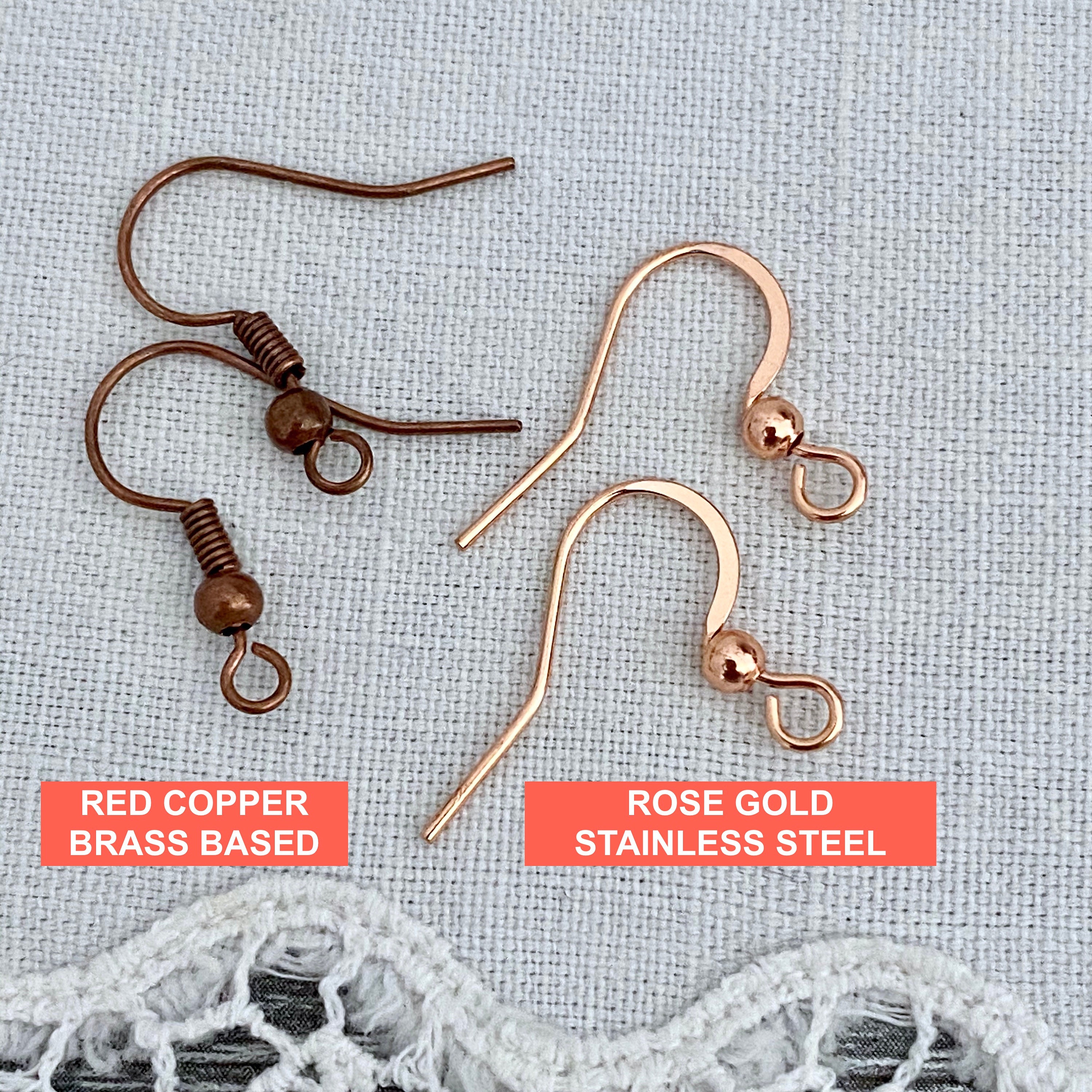 Wave Hoop Earrings/red Copper Boho Hippie Earrings/bohemian