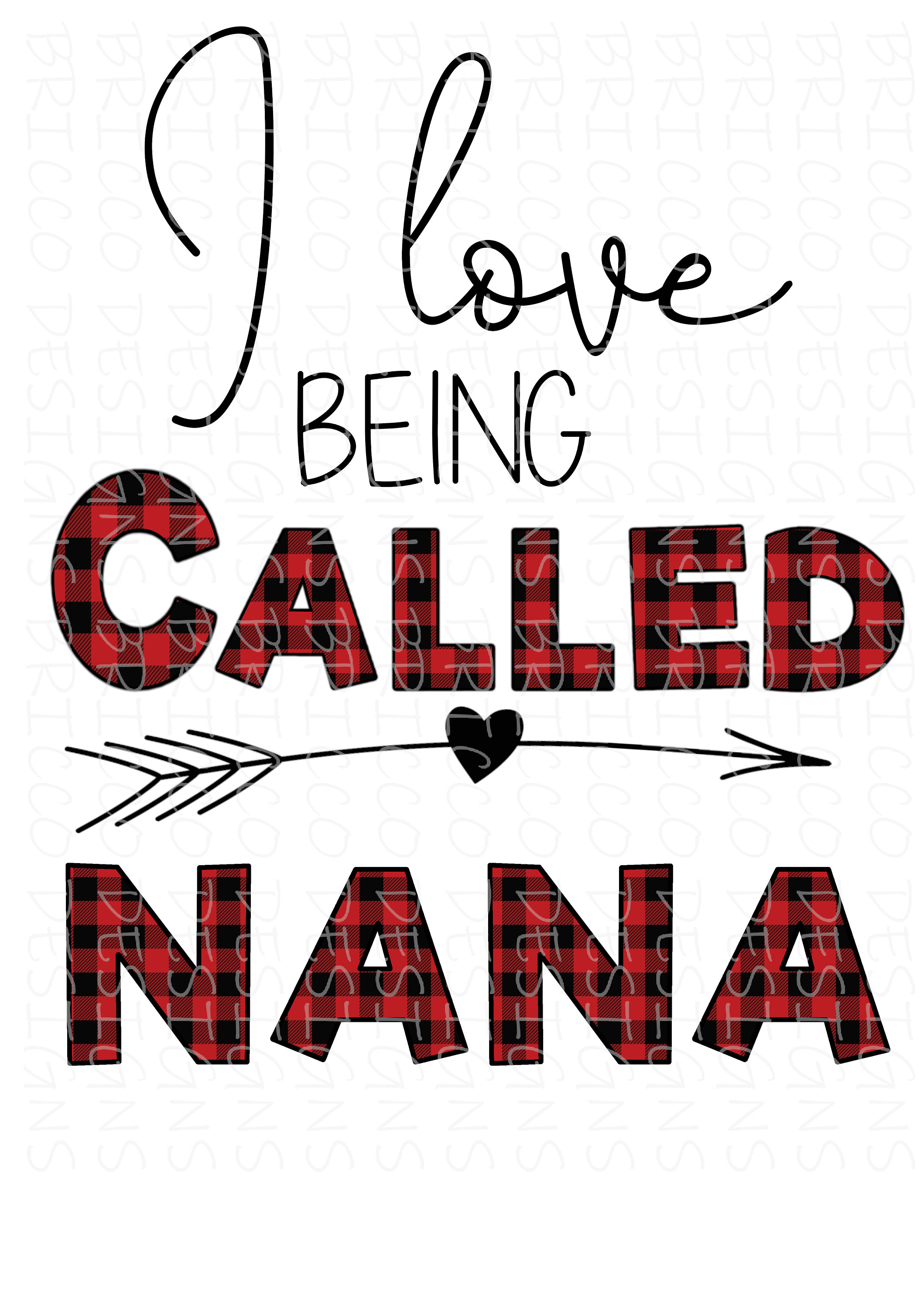 I Love Being Called Nana PNG Sublimation Design | Etsy