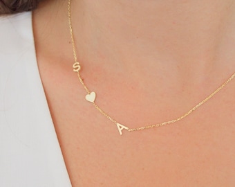 14k gold initial necklace , Letter Necklace , Personalized Jewelry , Personalized Gifts , Name necklace , Gift for her , Mothers necklace