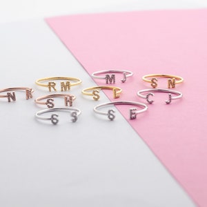 Initial Ring , Personalized Initial Ring , Signet Ring , Gold Initial ...