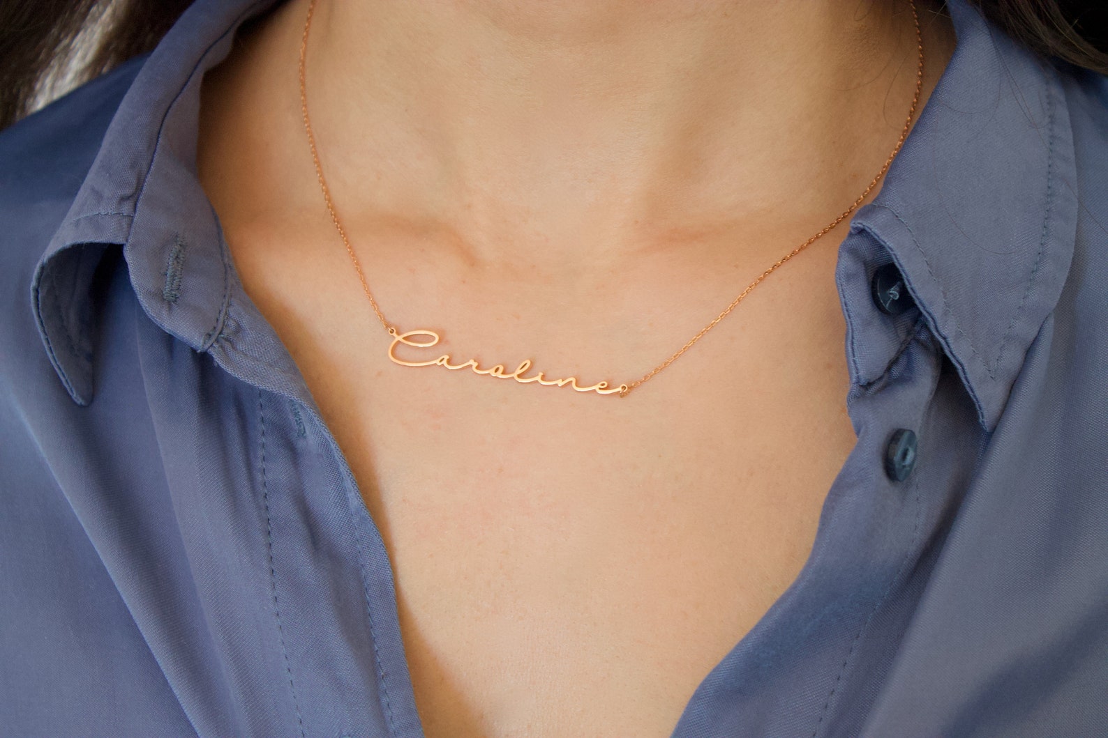 etsy gold personalized necklace