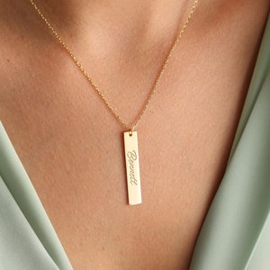 Gold name best sale bar