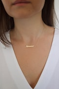 14k Solid gold name necklace , Personalized Name necklace , Gold name necklace, Personalized jewelry, Personalized Gifts, Christmas gifts