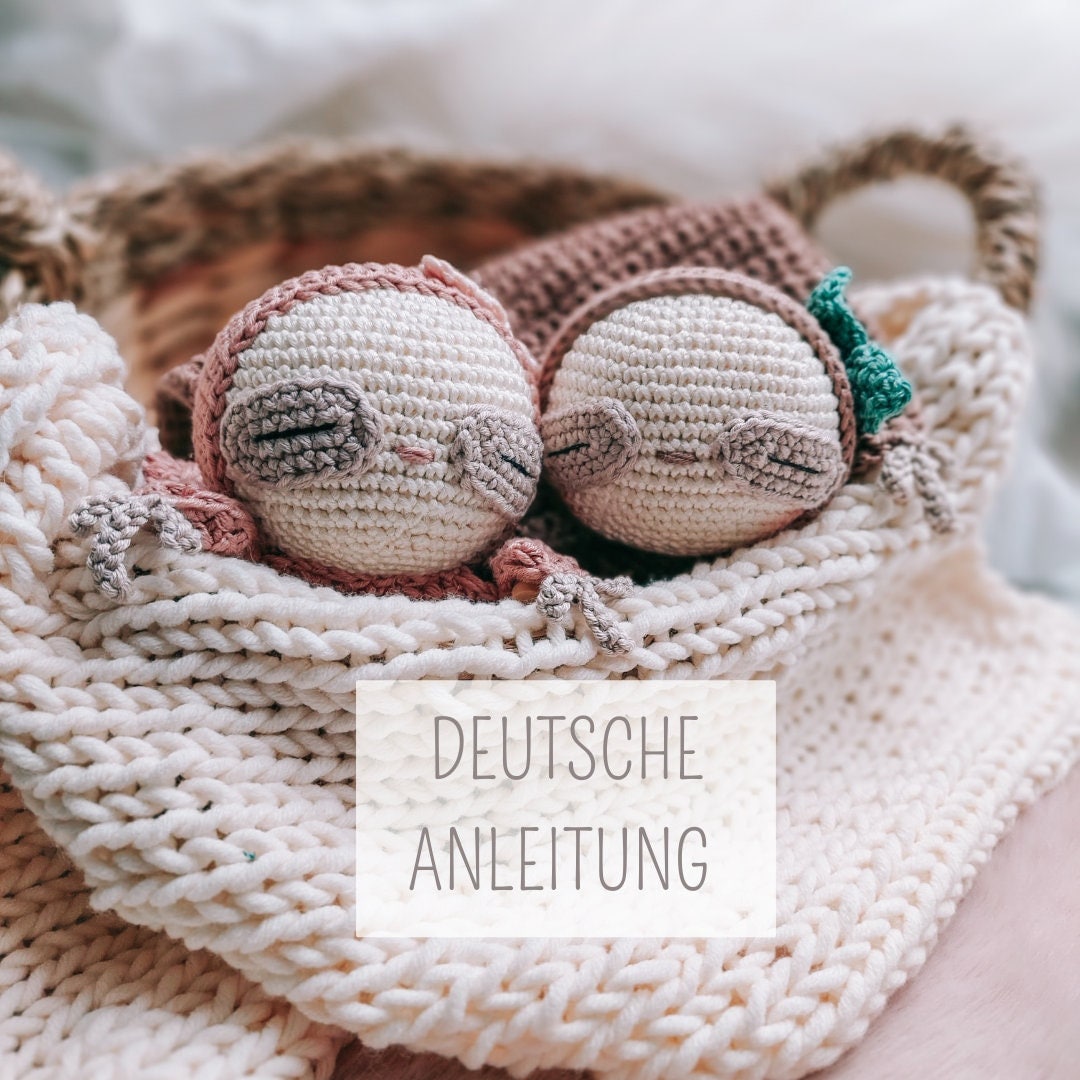 Crochet Pattern for a Sloth, Crochet Security Blanket, Crochet Sloth ...