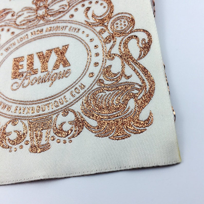 300 custom sleeve hem tags custom hem tags hem tags on Etsy