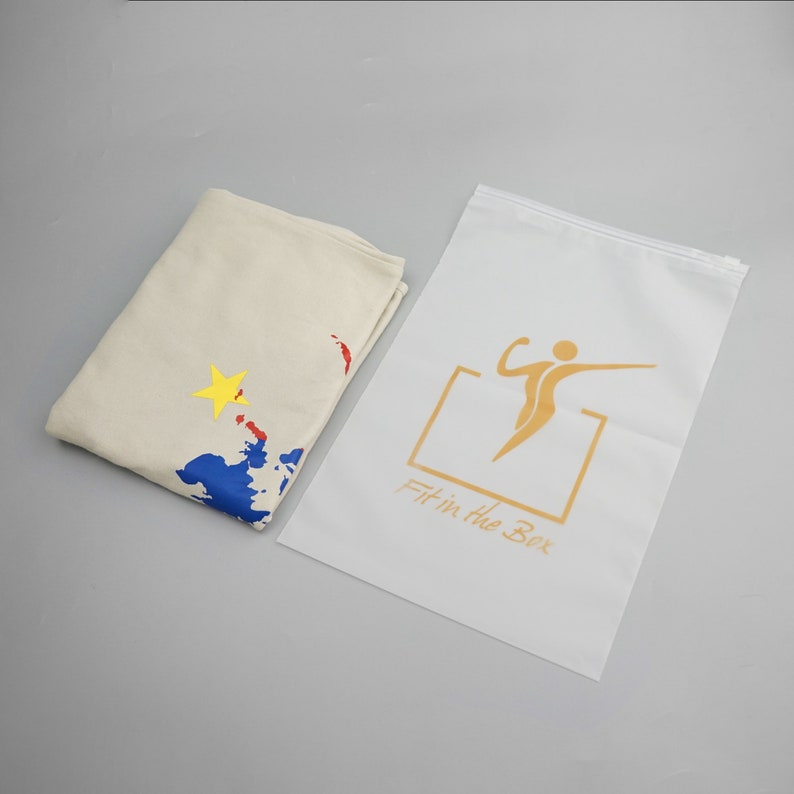 500 Custom frosted bag Zipper Bag Custom LOGO Printed Front Etsy