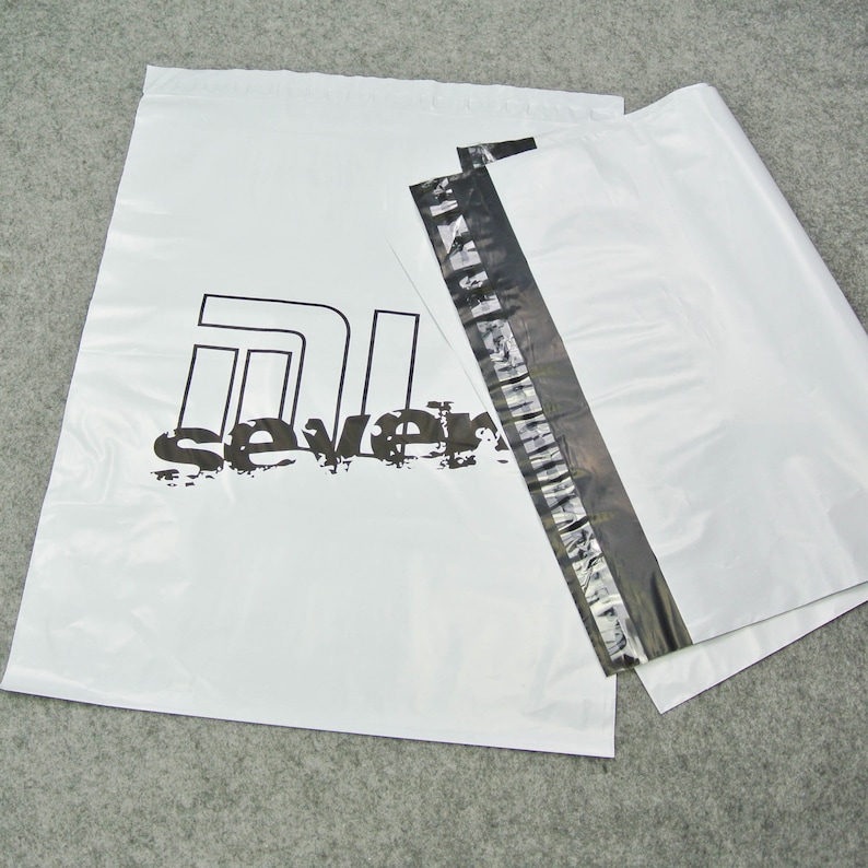 100 custom you own logo Poly Mailers Self Adhesive Plastic Etsy