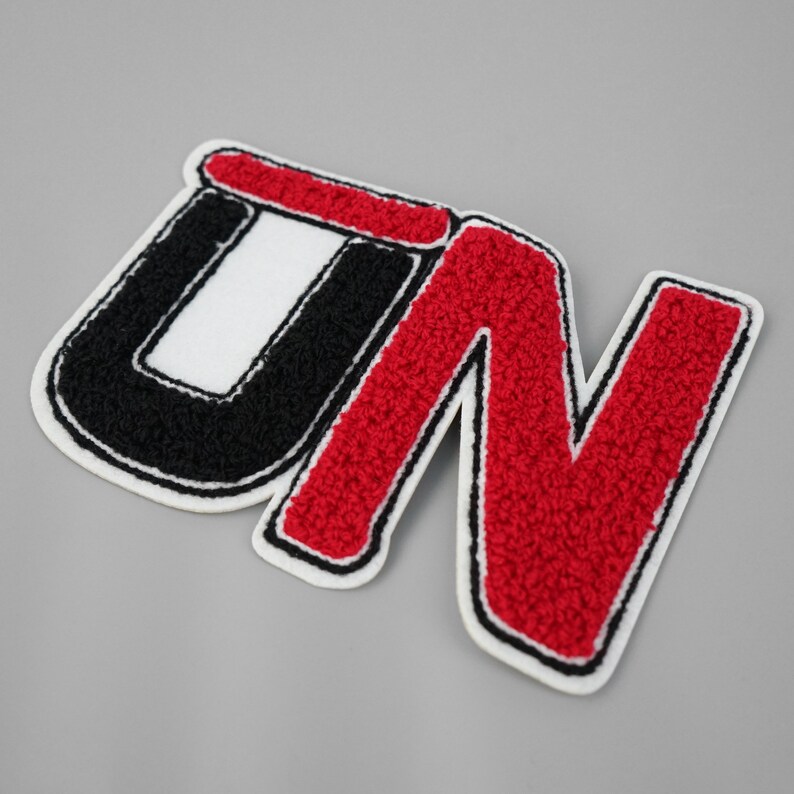 25 Custom made chenille back name patches Custom chenille Etsy