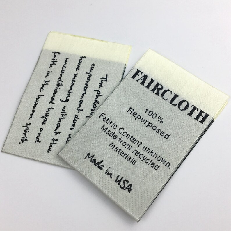 Machine Wash Cold 100 Printed Satin Care Clothing Labels