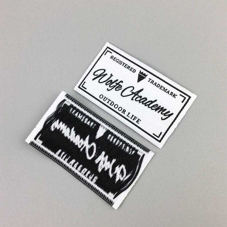 300 custom sleeve hem tags custom hem tags hem tags on Etsy