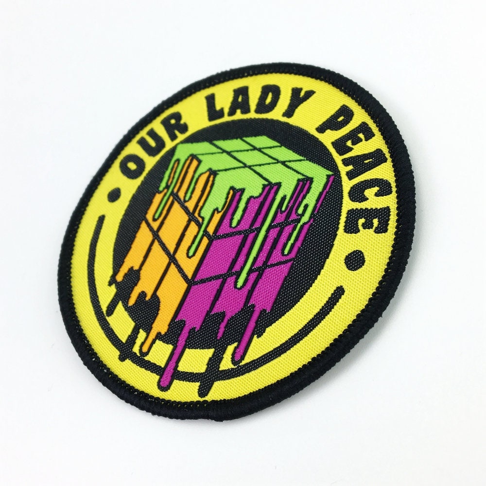 Iron on custom woven patches with your own logo Child Etsy