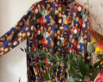 Tomcsanyi Faces multi color Top