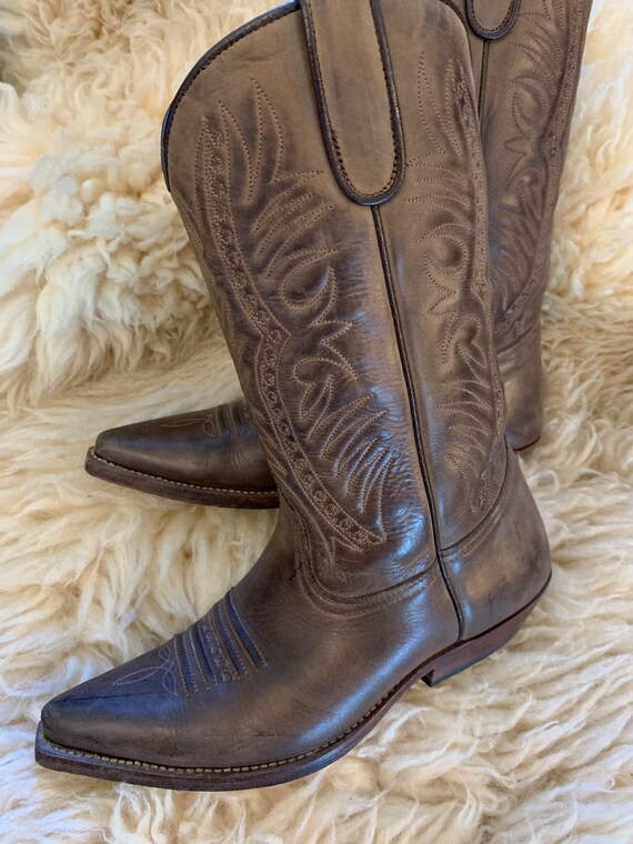 Vintage Leather cowboy boots