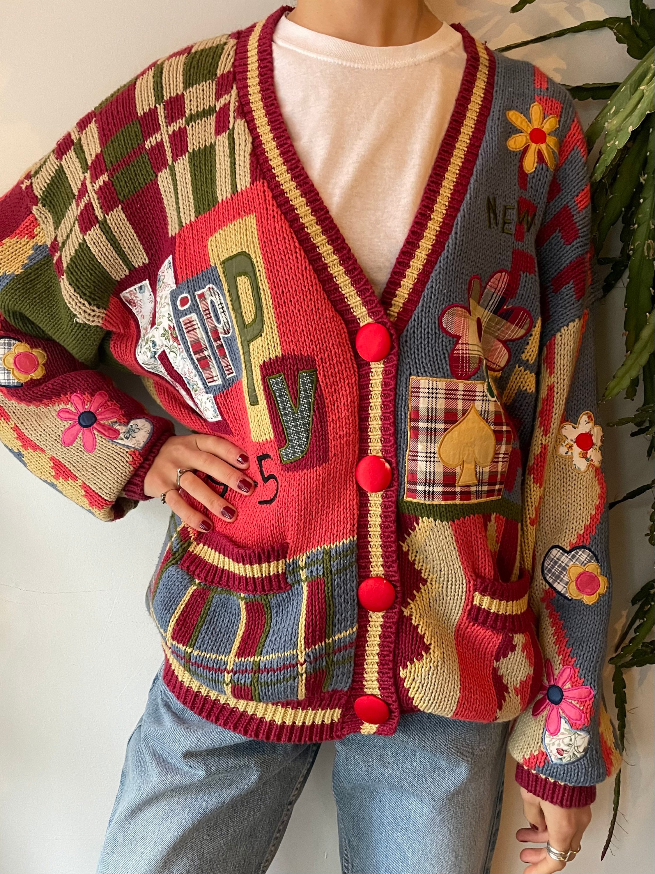 Oversized Cardigan Vintage - Etsy