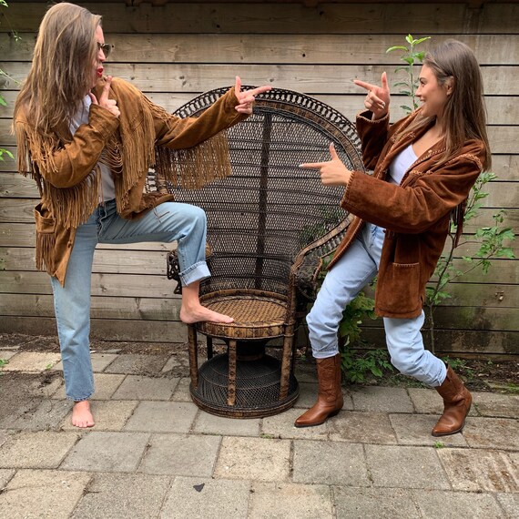 Vintage Suede fringe jacket