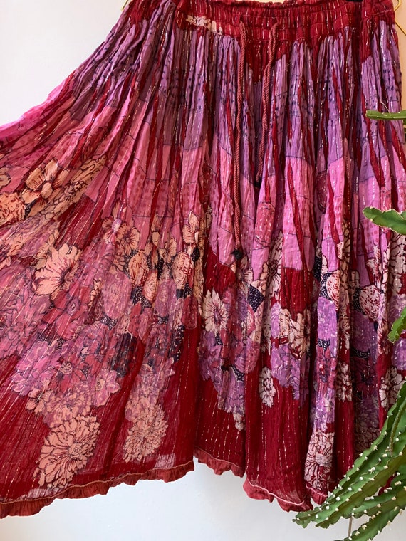 70s indian cotton skirt