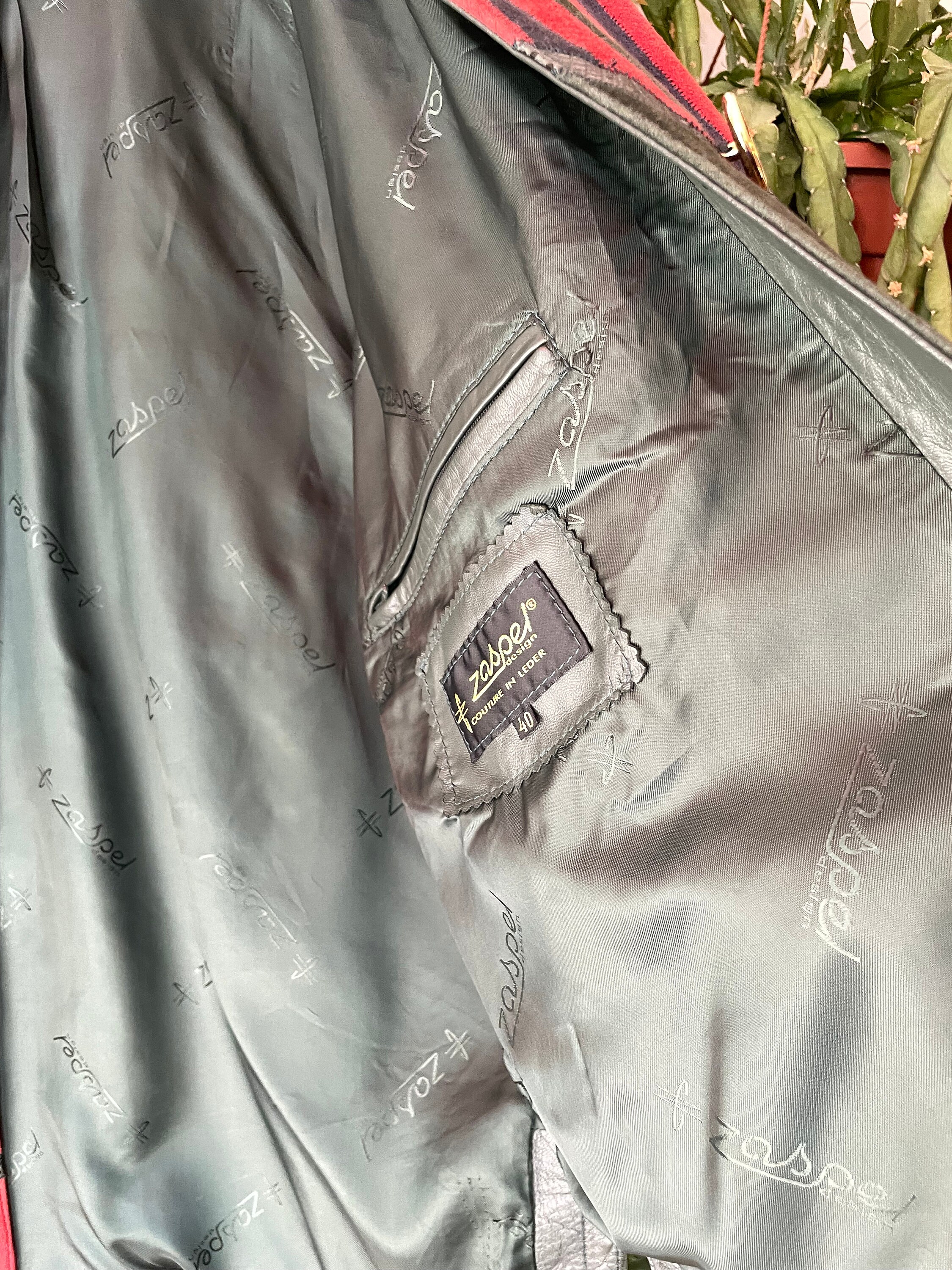 Vintage 80s Zaspel Leather Suede Embroidered Coat - Etsy